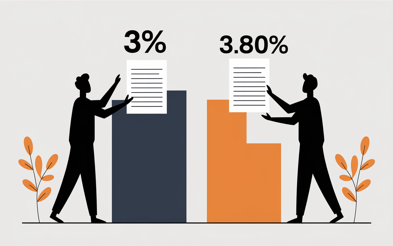 Tableau 3% 0% 2.30% 3.80% assurance vie Banque Postale comparatif