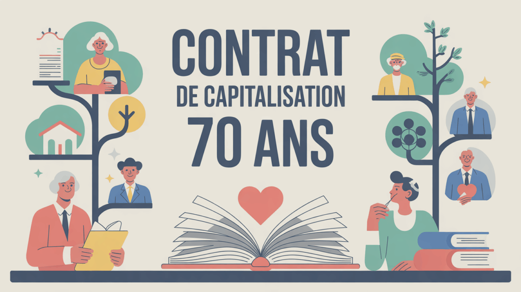 Visuel contrat de capitalisation 70 ans transmission succession