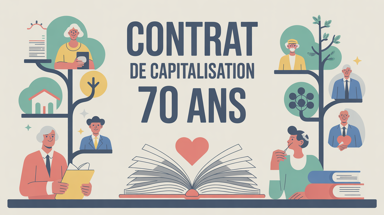 Visuel contrat de capitalisation 70 ans transmission succession