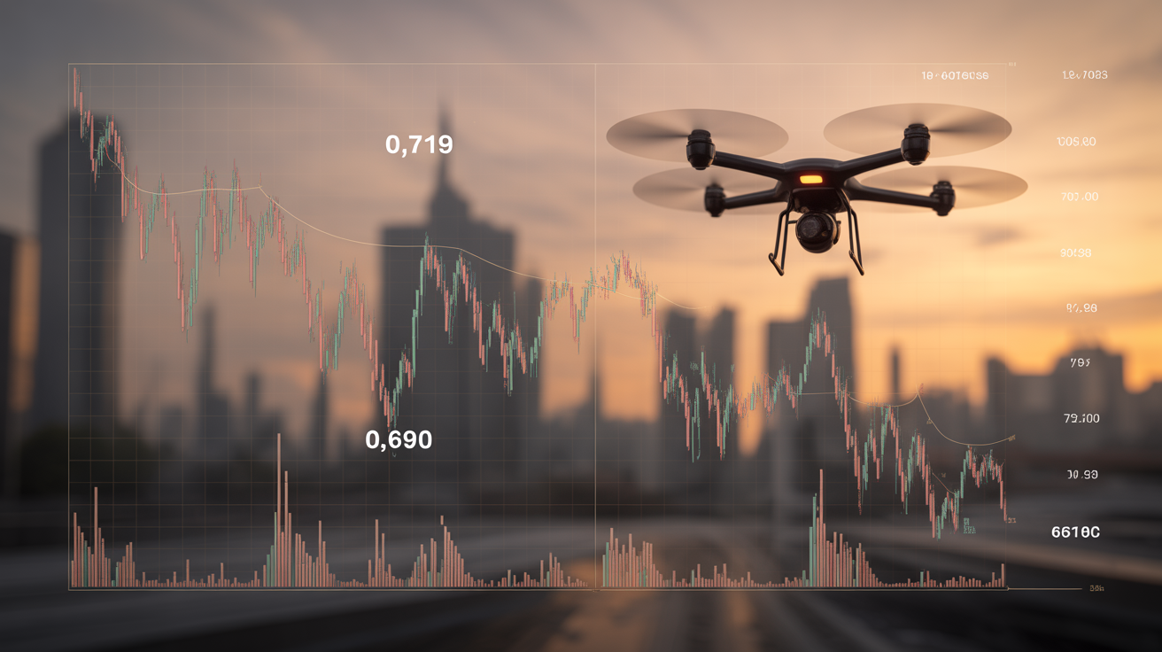 Graphique cours Drone Volt volatilite