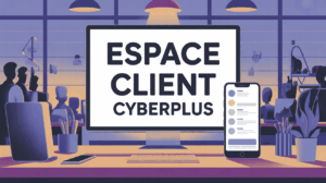 Ecran avec gestion de l'espace client Cyberplus