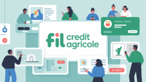 Illustration Fil Credit Agricole portail sécurisé digital