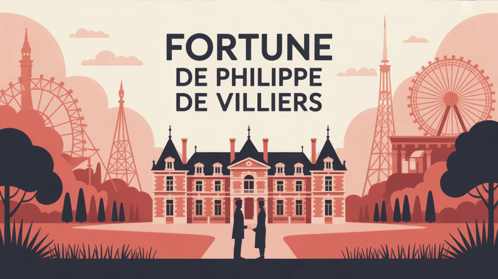Illustration stylisée patrimoine et fortune Philippe de Villiers