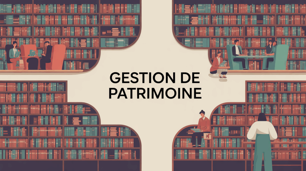 bibliotheque de gestion de patrimoine moderne