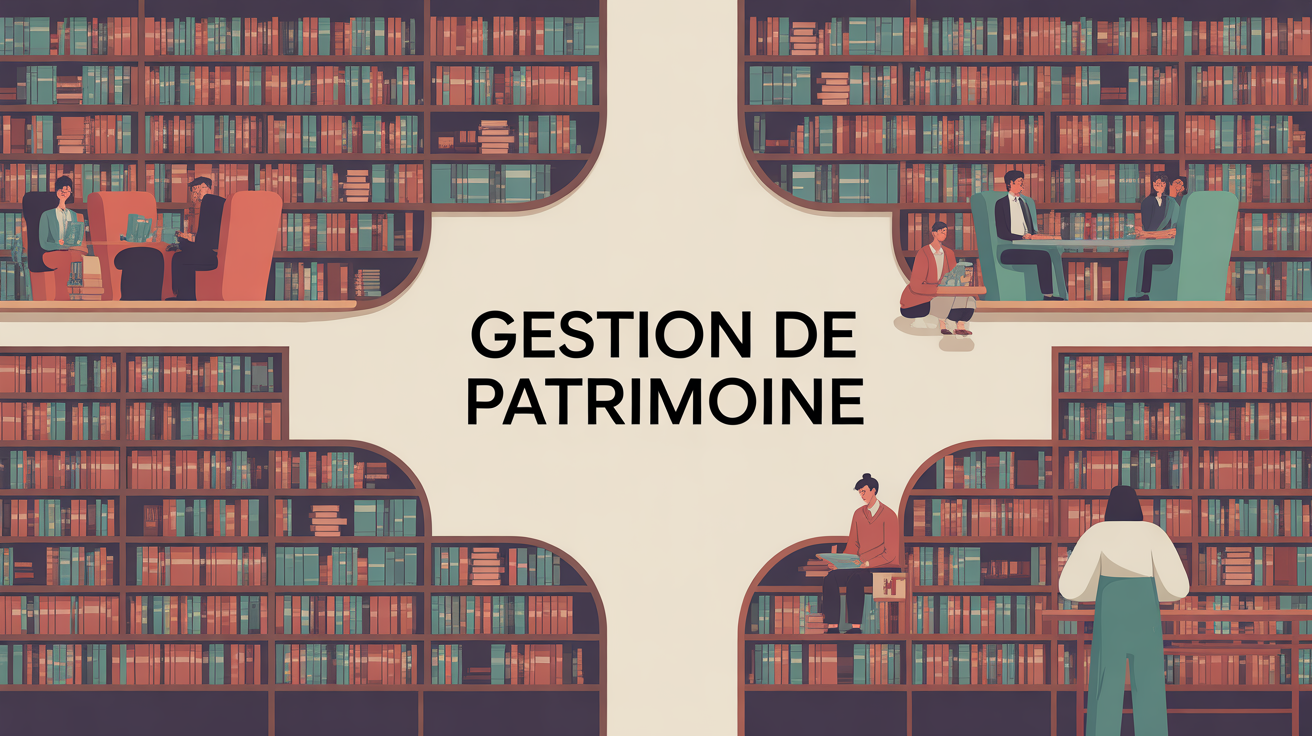 bibliotheque de gestion de patrimoine moderne