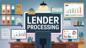 illustration lender processing bureau digital