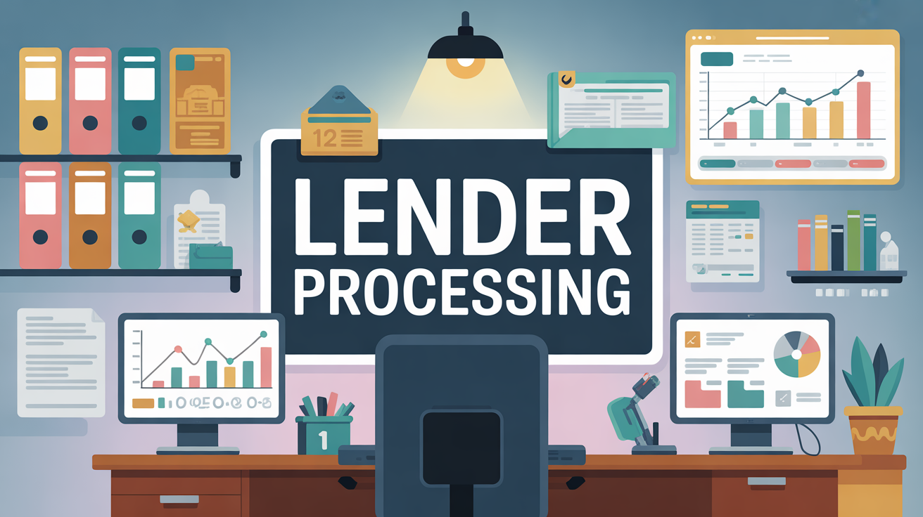 illustration lender processing bureau digital