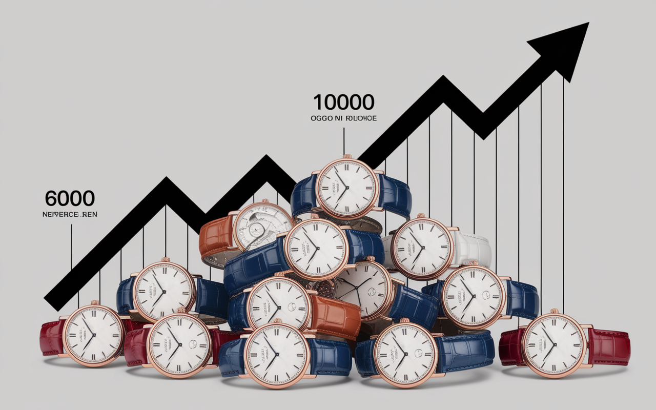 Montres de luxe evolution des prix