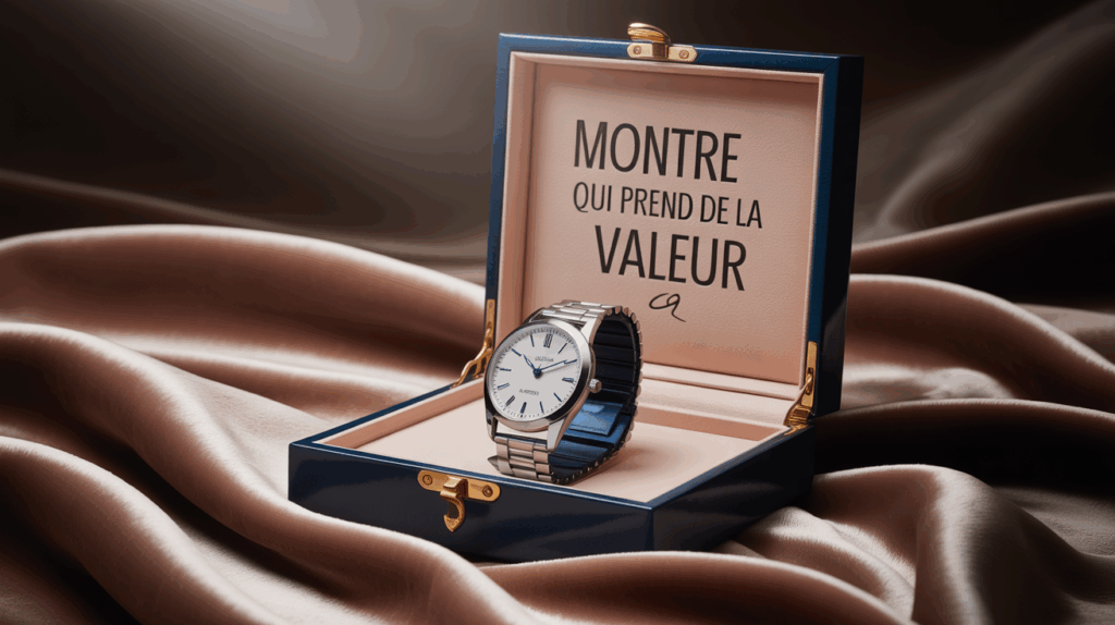 Montre de luxe en coffret valeur investissement