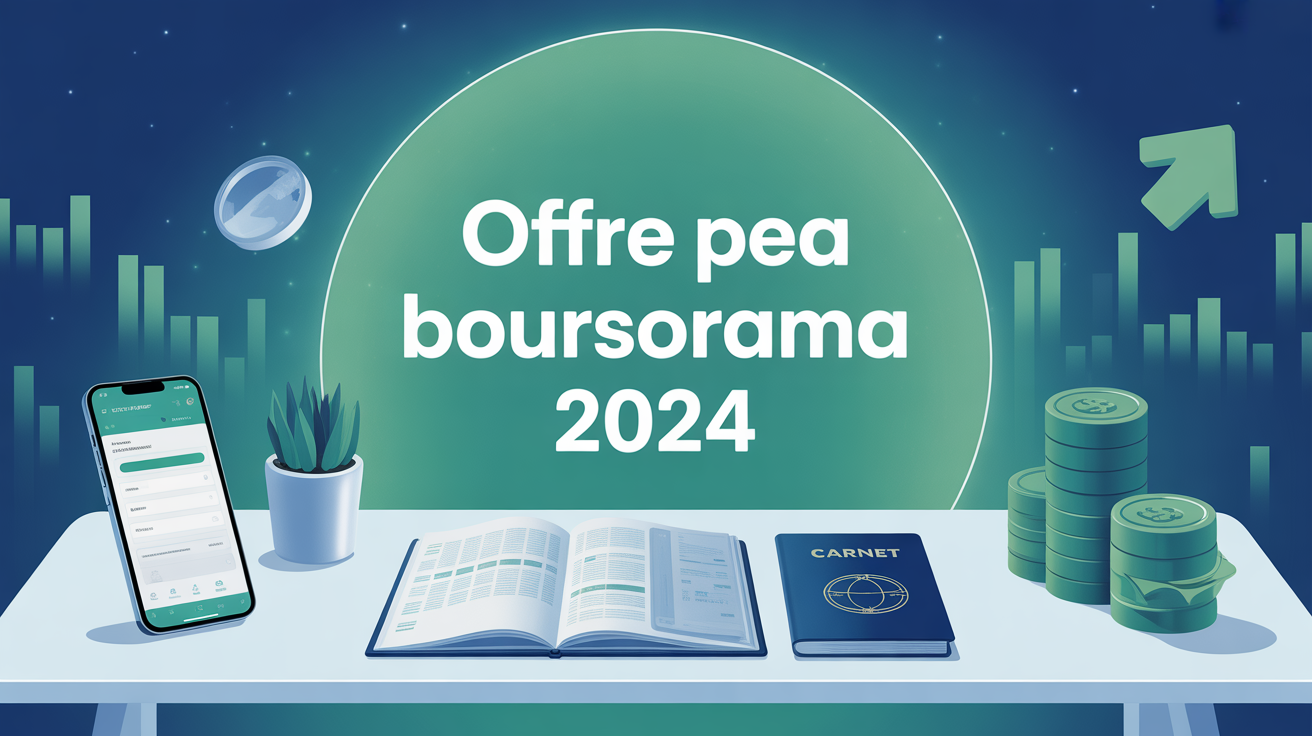 visuel offre pea boursorama 2024 table smartphone formulaire