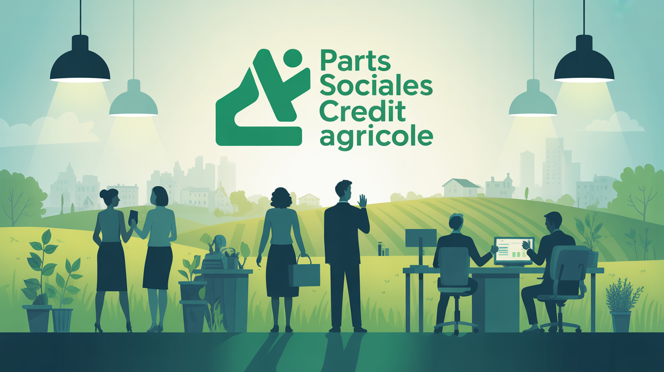 Illustration parts sociales Crédit Agricole banque coopérative accueil