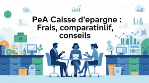 Illustration PEA Caisse d'Epargne frais et comparatif