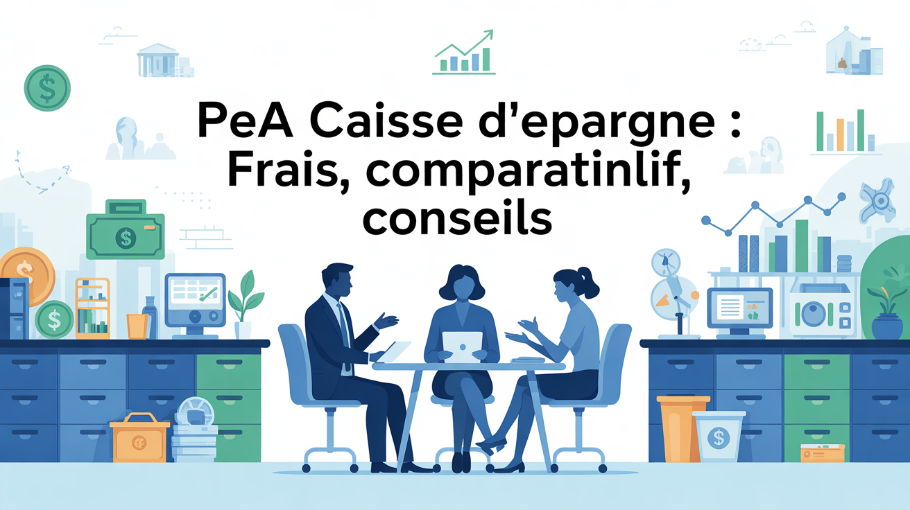 Illustration PEA Caisse d'Epargne frais et comparatif
