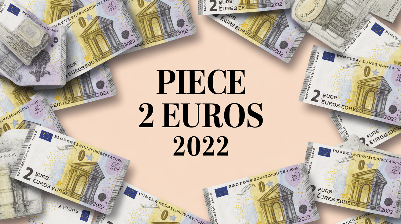 gros plan pieces 2 euros 2022 en eventail collection