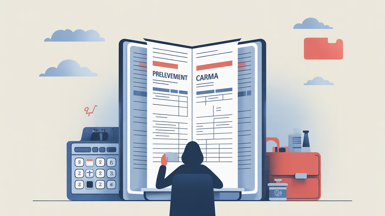 illustration d'un prelevement CARMA sur releve bancaire