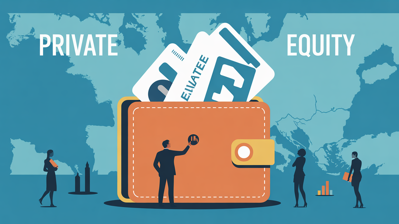 Image Private Equity investisseurs Europe vectorisé