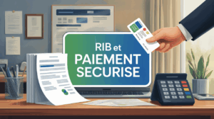 illustration RIB et paiement sécurisé moderne