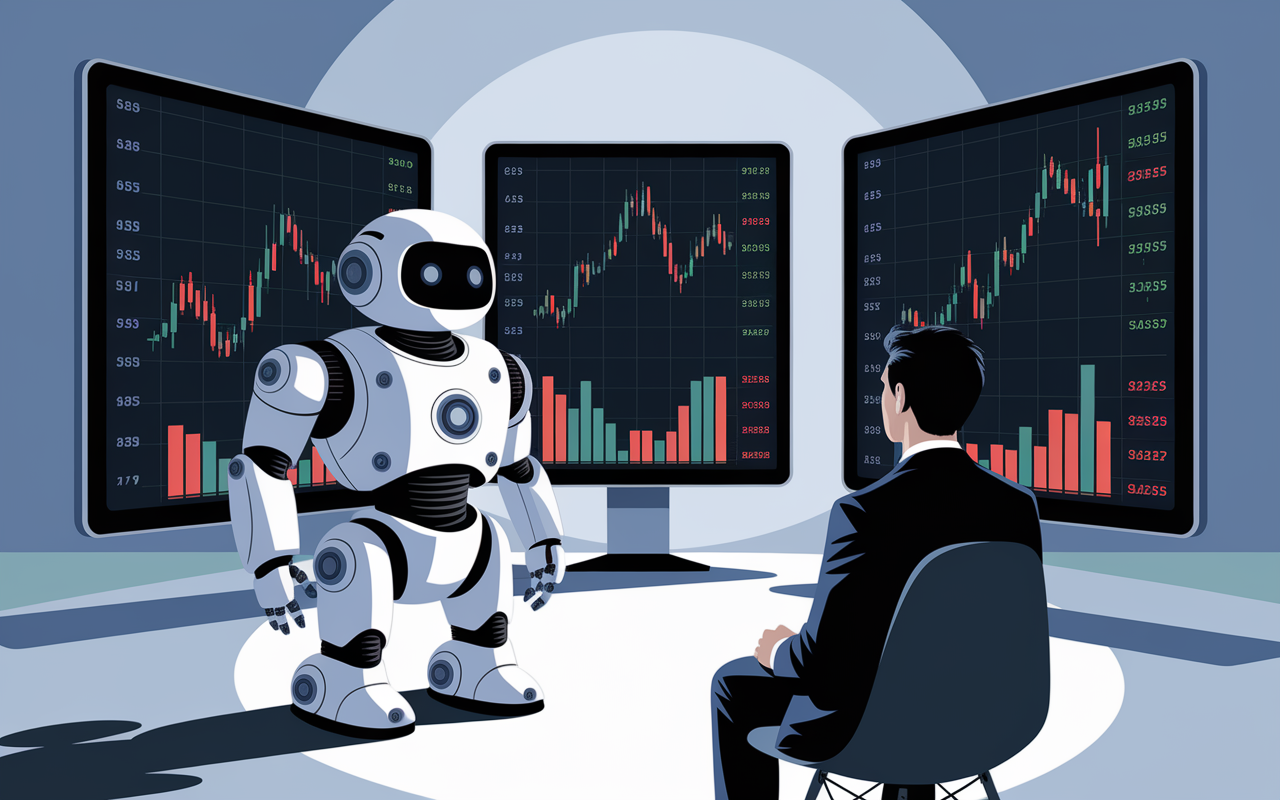 Robot trading automatisé fonctionnement bourse écrans