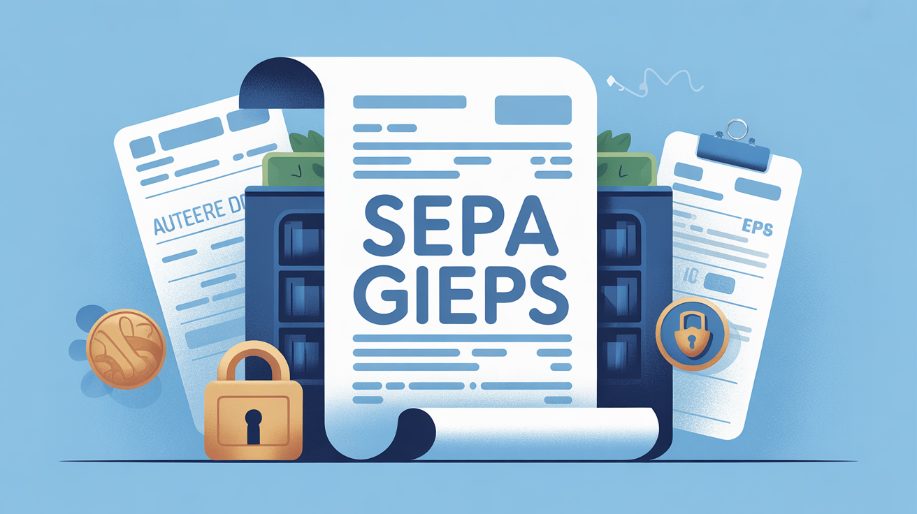 Illustration SEPA GIEPS sur relevé bancaire