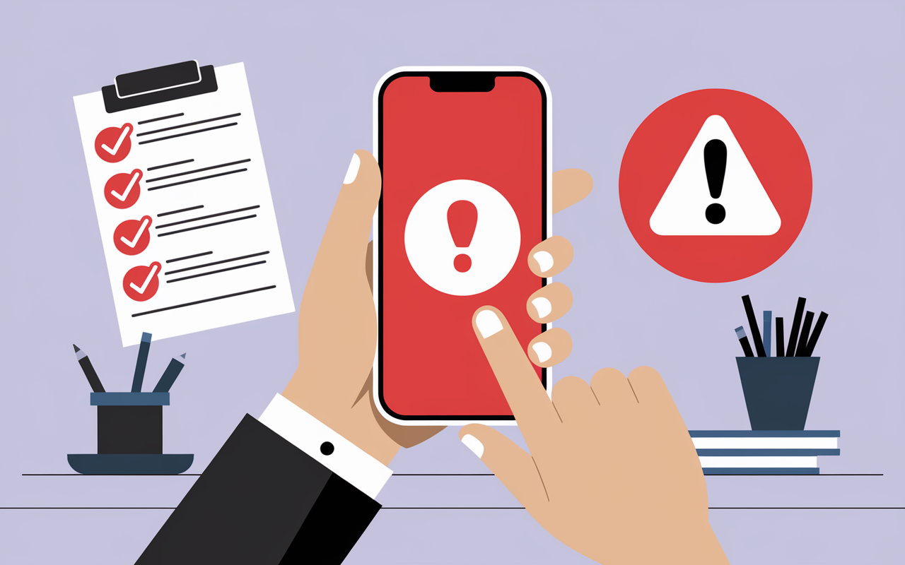 main smartphone alerte cli 329 banque populaire
