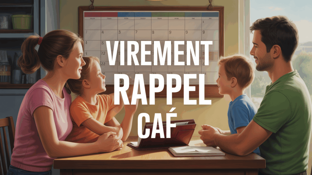 famille devant calendrier virement rappel caf