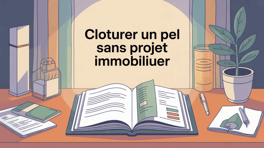 dossier epargne logement cloturer pel sans projet immobilier