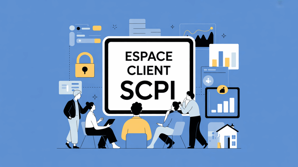 illustration espace client scpi tableau bord digital