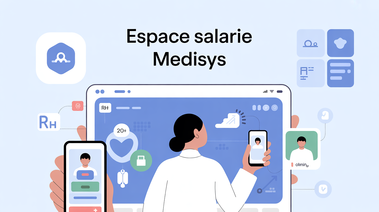 Interface Medisysnet sécurisée pour salariés secteur médical