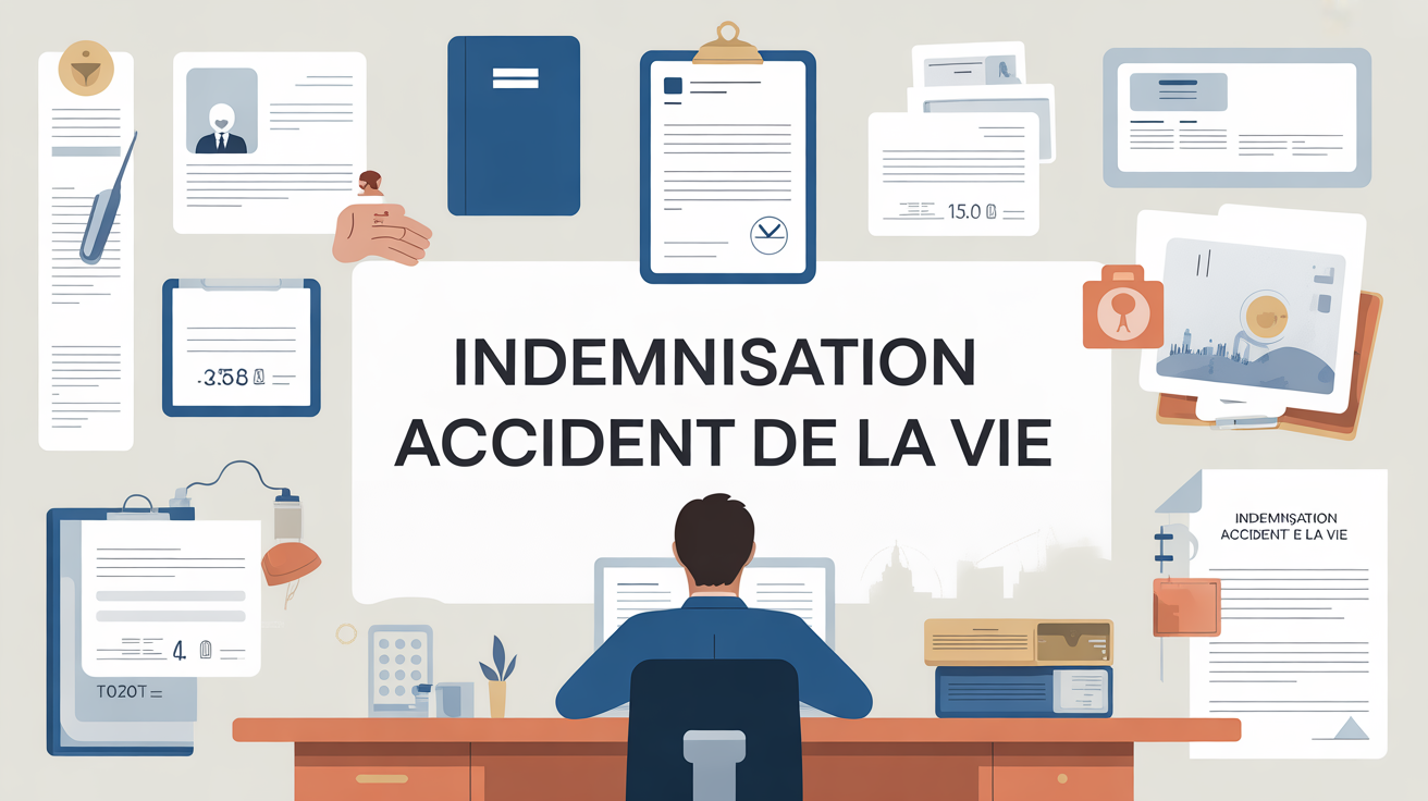 dossier indemnisation accident vie pacifica sur table