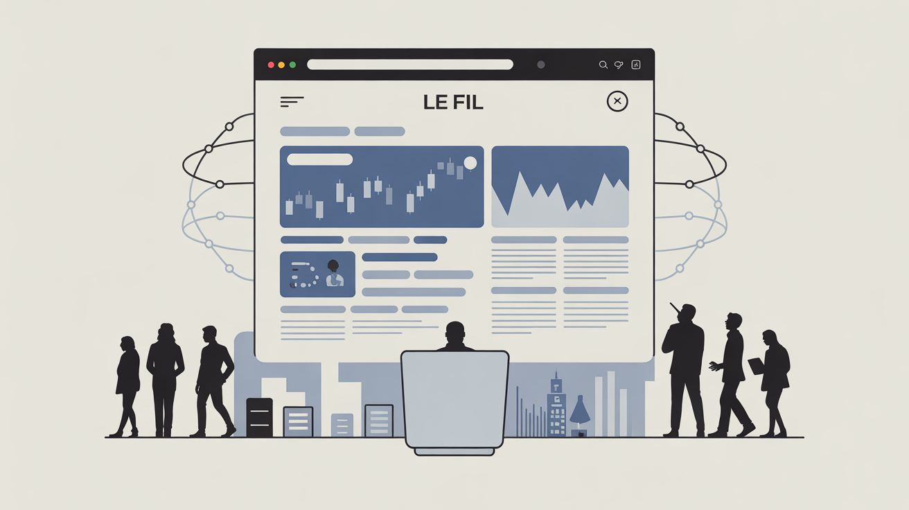 Illustration navigateur web Le Fil actualite economique securite