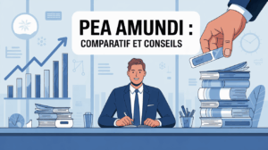Image PEA Amundi comparatif conseils graphique bureau