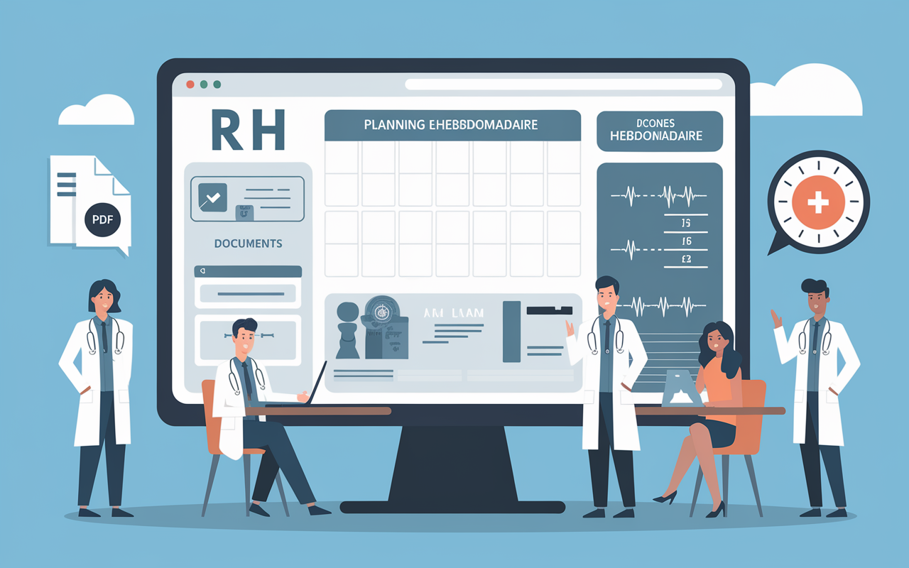 Dashboard RH Medisysnet : planning, documents et notifications