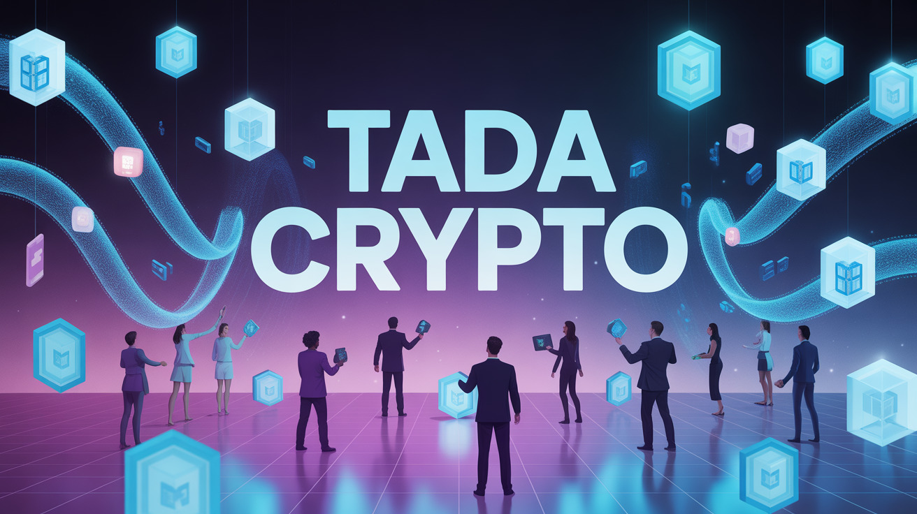 Scène digitale interactive TADA crypto blockchain
