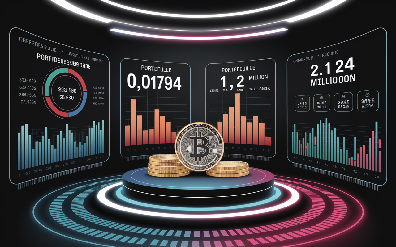 Dashboard crypto valeur token TADA chiffres