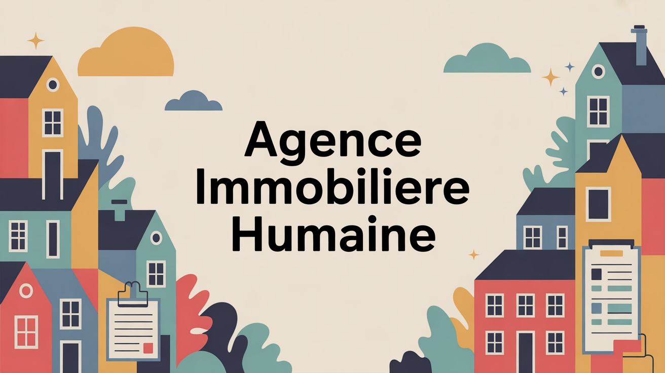 Agence immobilière humaine Patricia4RealEstate illustration ville
