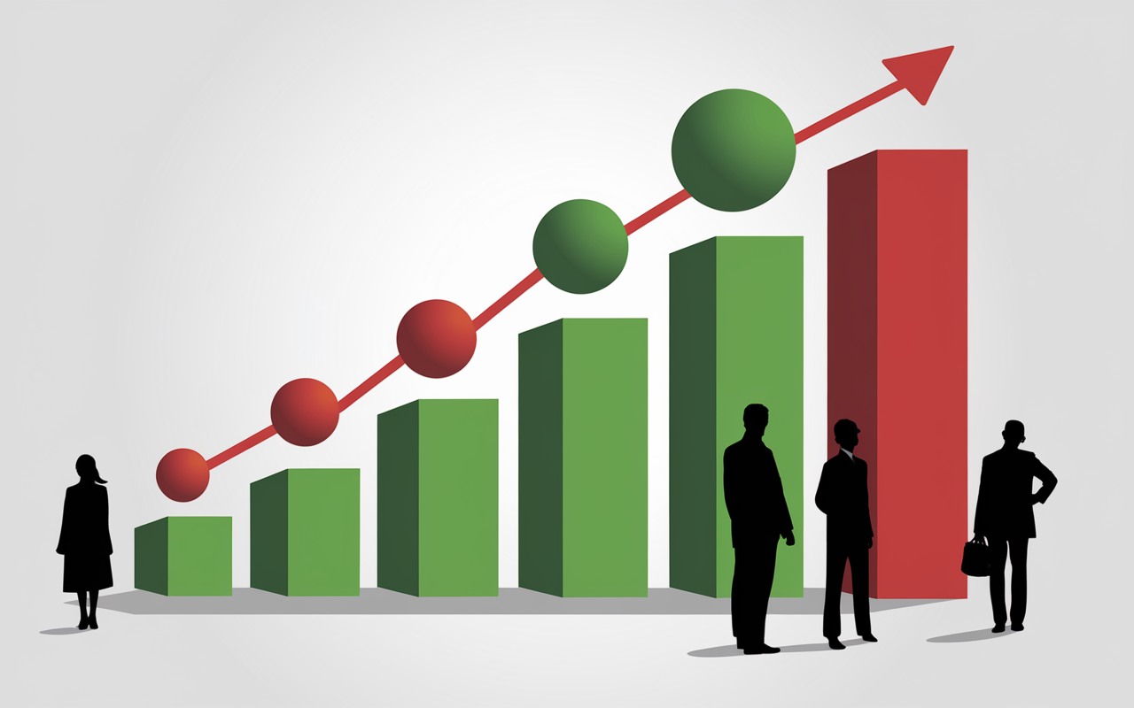 schéma bulle crypto verte rouge analyse