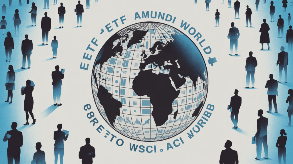 Globe illustré ETF Amundi MSCI World billets graphique