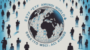 Globe illustré ETF Amundi MSCI World billets graphique