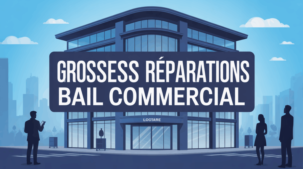 Illustration immeuble gros travaux bail commercial