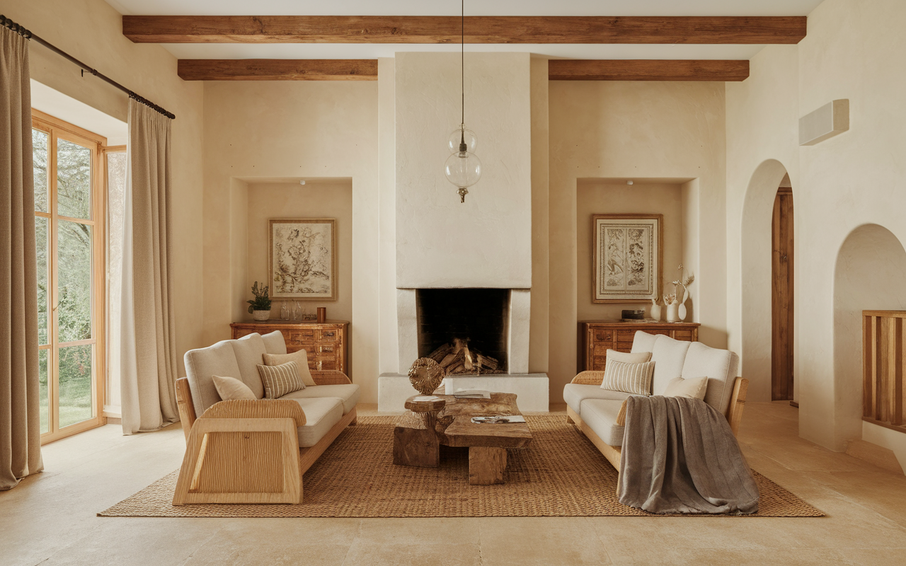 interieur traditionnel maison provencale chaleureux