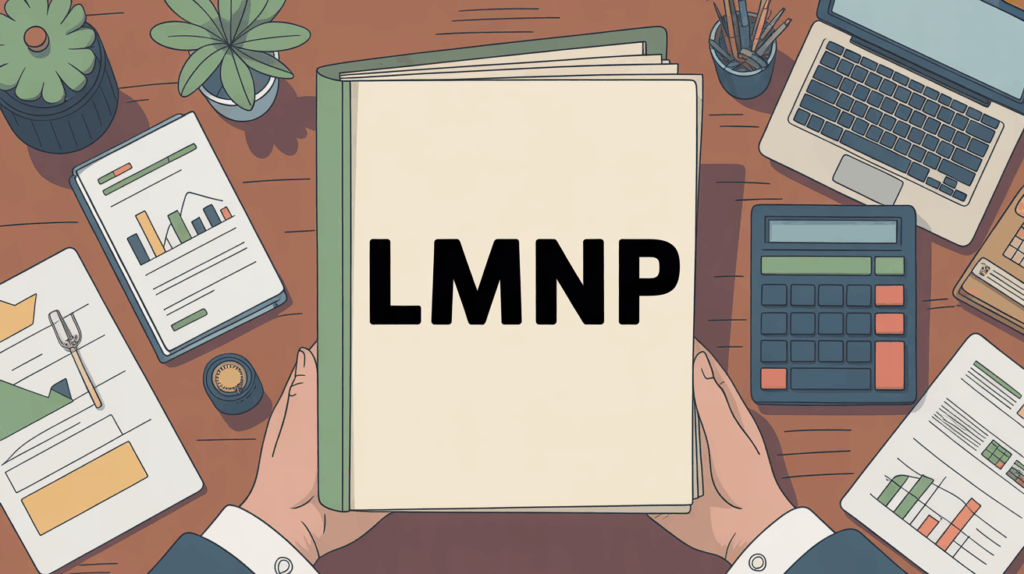 bureau avec documents fiscaux LMNP