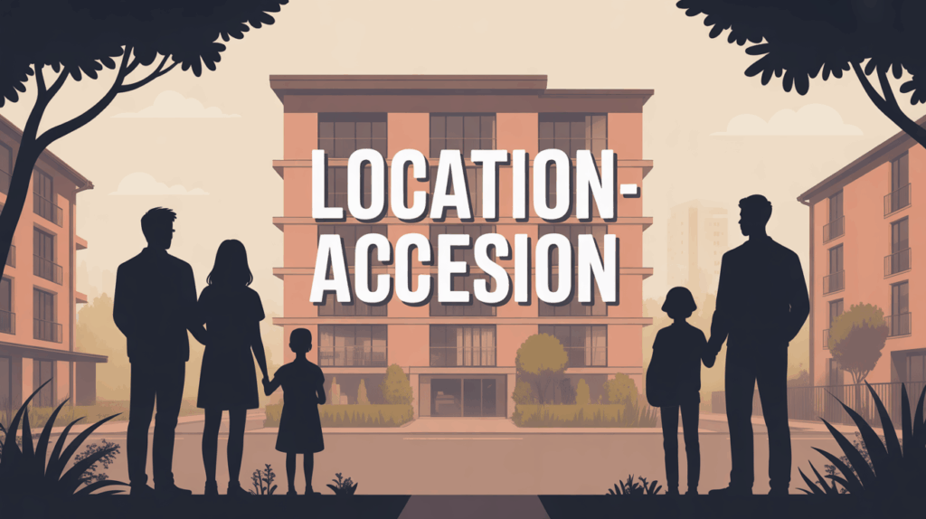 Quartier moderne famille location accession