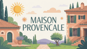 maison provencale murs pierre tuiles volets bois lavande