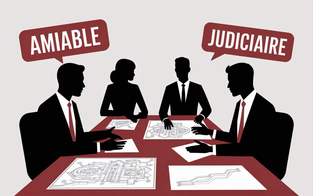 procedure bornage amiable judiciaire terrain