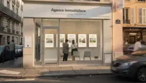 Vitrine agence immobiliere Connexion Immobilier Paris Marseille
