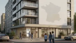 Immeuble agence Bersot Immobilier, familles, carte Bourgogne-Franche-Comté