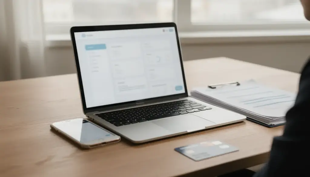 Vue d'ensemble espace client Crédit Agricole sur ordinateur et smartphone