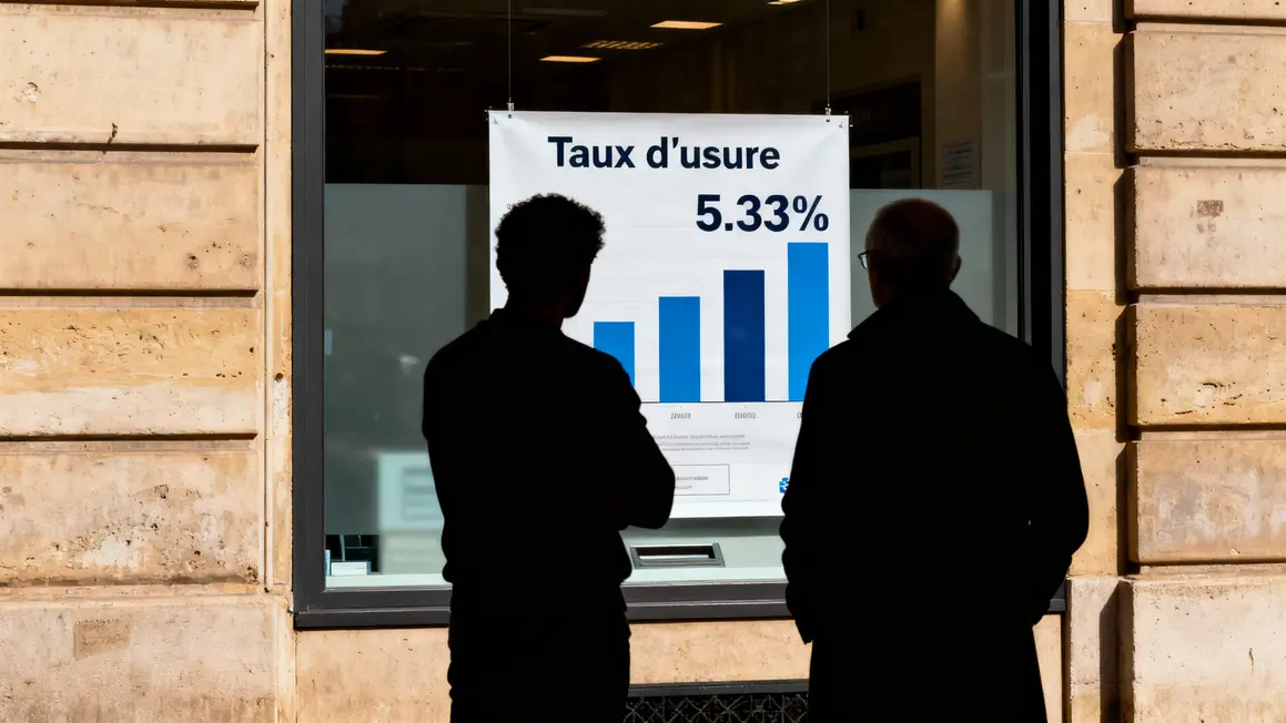 Façade banque taux d'usure crédit immobilier