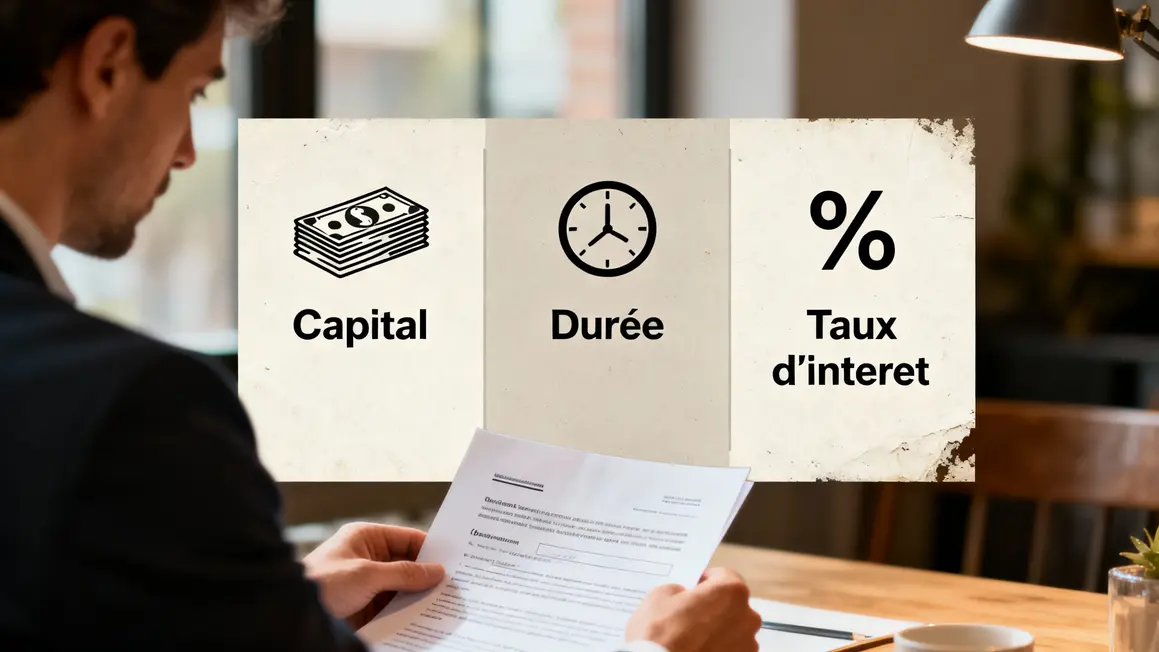 Diagramme des bases du crédit avec icônes