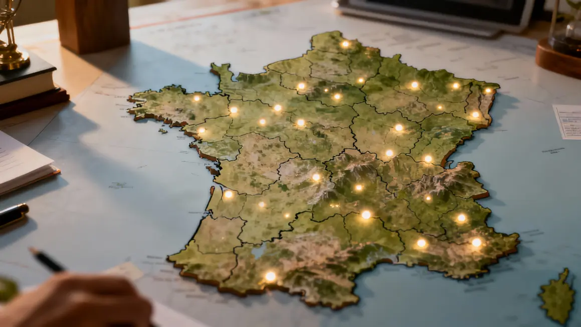 Carte du réseau Human Immobilier, localisations agences France